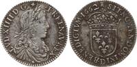 Frankreich, Königreich 1/12 Ecu au buste juvénile Ludwig XIV., 1643 - 1715, Lyon -