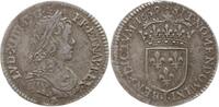 Frankreich, Königreich 1/12 Ecu a la mèche longue Ludwig XIV., 1643 - 1715, Limoges -