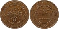 Russland 3 Kopeken Nikolaus II., 1894 - 1917, St. Petersburg -