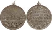Königreich Württemberg, Stadt Künzelsau Tragbare versilberte Bronzemedaille auf die Bezirksgewerbeausstellung, Ausstellungsgebäude / 5 Zeilen Schrift -