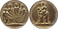 RDR - Haus Habsburg Satirische Bronzemedaille Maria Theresia, 1740 - 1780, auf die Pragmatische Sanktion -