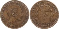 Spanien, Königreich 10 Centimos Alfonso XII., 1874 - 1885 -