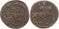 Russland Denga (1/2 Kopeke) Katharina II., 1762 - 1796, Ekaterinburg -
