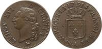 Frankreich, Königreich 1 Sol Ludwig XVI., 1774 - 1793, Paris, Leopard, 1er sem. -