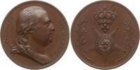 Frankreich, Königreich Bronzemedaille Louis XVIII., 1814-1824, Andrieu / Puymaurin, Ordensstiftung décoration du Lis -
