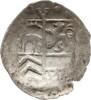 Stolberg-Stolberg, Grafschaft Einseitiger Pfennig Ludwig II. von Königstein, 1535 - 1574, über dem Wappen ein V -
