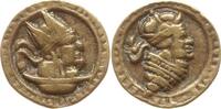 Bronzegussmedaille Satirische Medaille zum Naumburger Bischofsstreit, Doppelkopfdarstellungen -