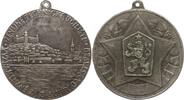Tschechoslowakei, Stadt Trencin (Trentschin) Tragbare Weißmetallmedaille Verdienstmedaille für den Bau der Technischen Schule für Frauen -