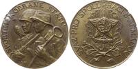 Tschechoslowakei, Stadt Prag Bronzierte Aluminummedaille v. F. David, auf die Union für die Zusammenarbeit mit der Armee -