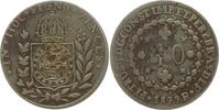 Brasilien 40 Reis Pedro I., 1823 - 1831, Rio de Janeiro -