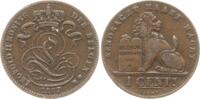 Belgien, Königreich 1 Centime Leopold II., 1865 - 1909, flämisch -