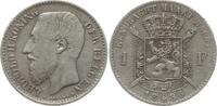 Belgien, Königreich 1 Franc Leopold II., 1865 - 1909 (fl.) -