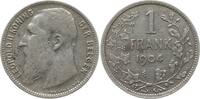 Belgien, Königreich 1 Frank Leopold II., 1865 - 1909 -