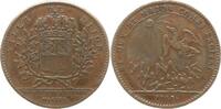 Frankreich, Königreich, Dijon Bronze - Jeton Ludwig XV., Bürgerm. Vicompte Baudinet, Stadtwappen / Adler fliegen zur Sonne -
