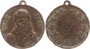 Kaiserreich Deutschland Tragbare Bronzemedaille o.J. auf Friedrich Ludwig Jahn, Begründer der Turnbewegung in Deutschland Sehr schön, RF, mitgepr...