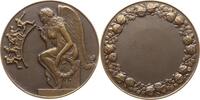 Frankreich, 3. Republik, Stadt Paris Bronzemedaille v. C.L. Mascaux bei Arthus-Bertrand, Art-Deco, sitzende Viktoria hält Kranz -