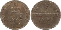 Preußen, Königreich 3 Pfennig Wilhelm I., 1861 - 1888 -