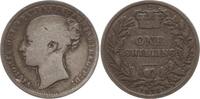 Großbritannien 1 Shilling Victoria, 1837 - 1901, Stempelnummer 48 -