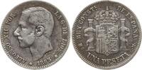 Spanien, Königreich 1 Peseta Alfonso XII., 1874 - 1885 -