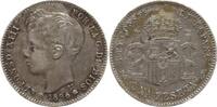 Spanien, Königreich 1 Peseta Alfonso XIII., 1886 - 1941 -