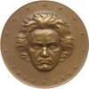 Berühmte Personen - Musiker und Komponisten Einseitige Bronzemedaille v. Hartig, auf den 100. Todestag Ludwig van Beethoven, 1770 - 1827 -