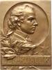 Berühmte Personen - Musiker und Komponisten Große einseitige Bronzeplakette v. Kautsch, auf den tschechischen Geiger und Komponisten Jan Kubelik, 1880-1940 -