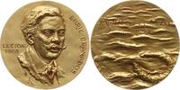 Berühmte Personen - Musiker und Komponisten Vergoldete Bronzemedaille v. Calicó, a.d. spanischen Pianisten und Komponisten Enrique Granados, 1867-1916 -