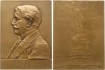 Österreich, Kaiserreich, Stadt Wien Bronzeplakette v. Tautenhayn, a.d. Amerikafahrt des Wiener Männergesangsverein, F. Schneiderhan -