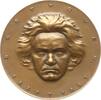 Berühmte Personen - Musiker und Komponisten Einseitige Bronzemedaille von Hartig, auf den 100. Todestag von Wolfgang Amadeus Mozart -
