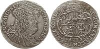 Polen, Königreich 6 Groschen 1756 EC August III., 1733 - 1763, Leipzig, Preußische Kriegsprägung in Sachsen Gutes sehr schön, SF im Feld und am R...