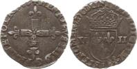 Frankreich, Königreich 1/4 Ecu Henri III., 1574 - 1589, Limoges -