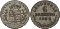Sachsen-Meiningen, Herzogtum 6 Kreuzer Bernhard II. Erich Freund, 1803 - 1866 -