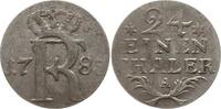 Brandenburg-Preußen 1/24 Taler Friedrich II., 1740 - 1786, Berlin, Beizeichen Sterne -