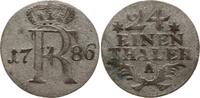 Brandenburg-Preußen 1/24 Taler Friedrich II., 1740 - 1786, Berlin, Beizeichen Sterne -