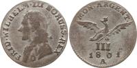 Brandenburg-Preußen 3 Gröscher Friedrich Wilhelm III., 1797 - 1840, Berlin -