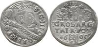 Polen, Königreich 3 Groschen (Dreigröscher , Trojak) Sigismund III., 1587 - 1632, Bromberg / Bydogoszcz -