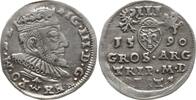 Polen, Königreich, Litauen 3 Groschen (Dreigröscher , Trojak) Sigismund III., 1587 - 1632, Vilnius -