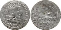 Polen, Litauen 3 Groschen (Dreigröscher , Trojak) Sigismund III., 1587 - 1632, Riga -