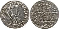 Polen, Königreich 3 Groschen (Dreigröscher , Trojak) Sigismund III., 1587 - 1632, Krakau -