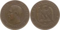 Frankreich, Kaiserreich 10 Centimes Napoleon III., 1852 - 1870, Straßburg -