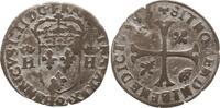 Frankreich, Königreich Douzain aux deux H couronnés Henri IV., 1589 - 1610, Clermont-Ferrand -
