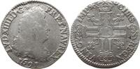Frankreich, Königreich 1/4 Ecu aux 8 L Ludwig XIV., 1643 - 1715, Paris -