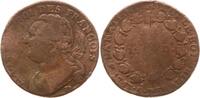 Frankreich, Constitution 12 Deniers Dijon, Kupfer -