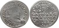 Polen, Königreich 3 Groschen (Dreigröscher , Trojak) Sigismund III., 1587 - 1632, Olkusz -
