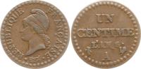 Frankreich 1 Centime Paris, Directoire, 1795 - 1799 -