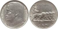 Italien, Königreich 50 Centesimi Vittorio Emanuele III., 1900 - 1946, glatter Rand, corno liscio -