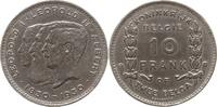 Belgien, Königreich 10 Frank Albert I., 1909 - 1934, auf das 100. Jubiläum des Königreichs -