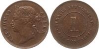 Malaysia Straits Settlements 1 Cent Victoria, 1837 - 1901 -