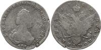 Russland 25 Kopeken (1/4 Rubel, Polupoltinnik) Katharina II., 1762 - 1796, St. Petersburg -
