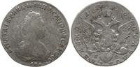 Russland 25 Kopeken (1/4 Rubel, Polupoltinnik) Katharina II., 1762 - 1796, St. Petersburg -